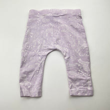 Load image into Gallery viewer, Girls Anko, lilac stretchy leggings / bottoms, elasticated, EUC, size 00,  