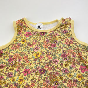 Girls Anko, floral cotton summer romper, GUC, size 0,  