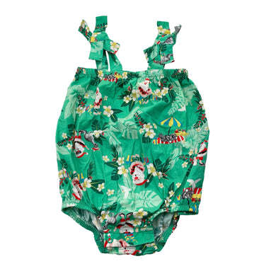 Girls Baby Berry, lightweight cotton Christmas romper, EUC, size 0,  