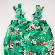 Load image into Gallery viewer, Girls Baby Berry, lightweight cotton Christmas romper, EUC, size 0,  