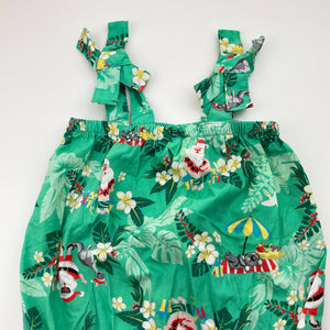 Girls Baby Berry, lightweight cotton Christmas romper, EUC, size 0,  