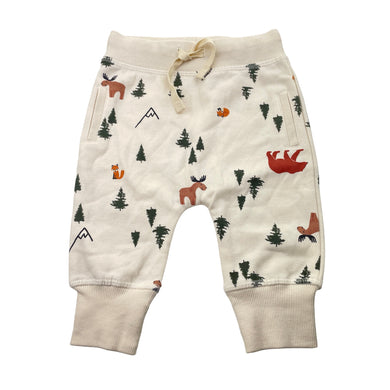 Unisex Baby Berry, fleece-lined pants / bottoms, elasticated, EUC, size 00,  