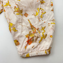 Load image into Gallery viewer, Girls lightweight, vintage print pants / bottoms, elasticated, EUC, size 000,  