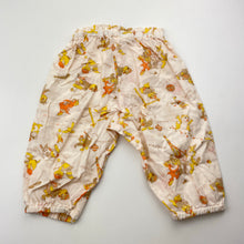 Load image into Gallery viewer, Girls lightweight, vintage print pants / bottoms, elasticated, EUC, size 000,  