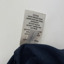 Load image into Gallery viewer, Unisex Target, navy organic cotton long sleeve tee / top, EUC, size 3,  