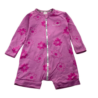Girls Bonds, WONDERCOOL zip Wondersuit / zippy / romper, marks back left sleeve, FUC, size 2,  
