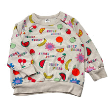 Load image into Gallery viewer, Unisex Bonds, x The Wiggles Fruit Salad Soft Threads Pullover, light marks, FUC, size 4,  