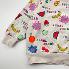 Load image into Gallery viewer, Unisex Bonds, x The Wiggles Fruit Salad Soft Threads Pullover, light marks, FUC, size 4,  