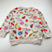 Load image into Gallery viewer, Unisex Bonds, x The Wiggles Fruit Salad Soft Threads Pullover, light marks, FUC, size 4,  
