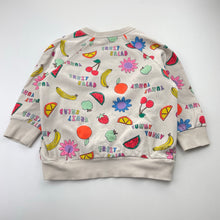 Load image into Gallery viewer, Unisex Bonds, x The Wiggles Fruit Salad Soft Threads Pullover, light marks, FUC, size 3,  