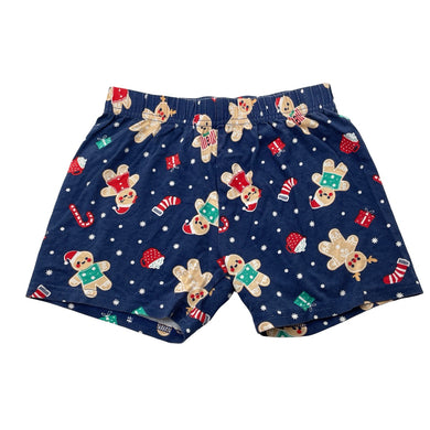 Unisex Lily & Dan, cotton Christmas pyjama shorts, wash fade, FUC, size 6,  