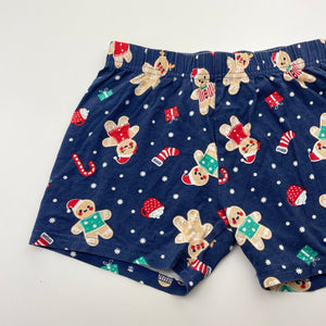 Unisex Lily & Dan, cotton Christmas pyjama shorts, wash fade, FUC, size 6,  
