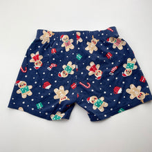 Load image into Gallery viewer, Unisex Lily &amp; Dan, cotton Christmas pyjama shorts, wash fade, FUC, size 6,  