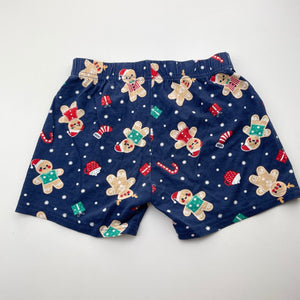 Unisex Lily & Dan, cotton Christmas pyjama shorts, wash fade, FUC, size 6,  