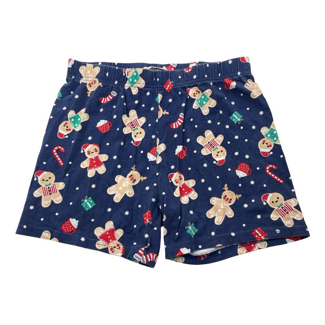 Unisex Lily & Dan, cotton Christmas pyjama shorts, wash fade, FUC, size 10,  