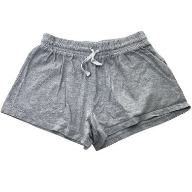 Girls Anko, grey marle cotton shorts, elasticated, GUC, size 12,  