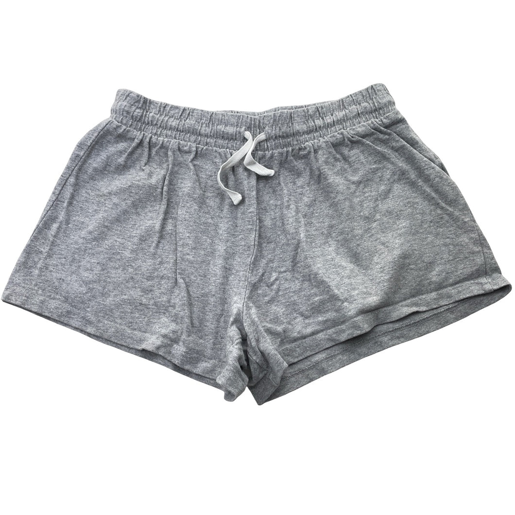 Girls Anko, grey marle cotton shorts, elasticated, GUC, size 12,  