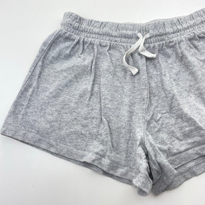 Girls Anko, grey marle cotton shorts, elasticated, GUC, size 12,  
