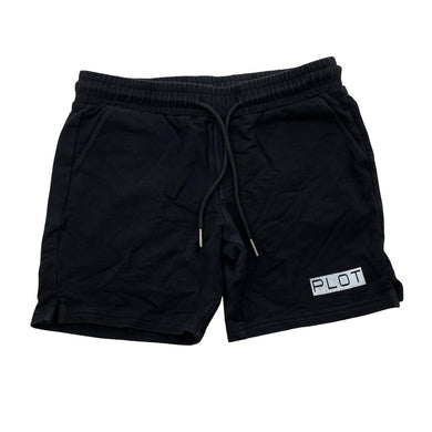 Boys PLOT, black casual shorts, elasticated, GUC, size 8-9,  