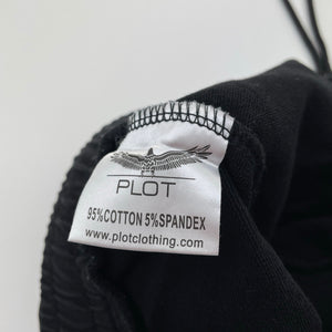 Boys PLOT, black casual shorts, elasticated, GUC, size 8-9,  