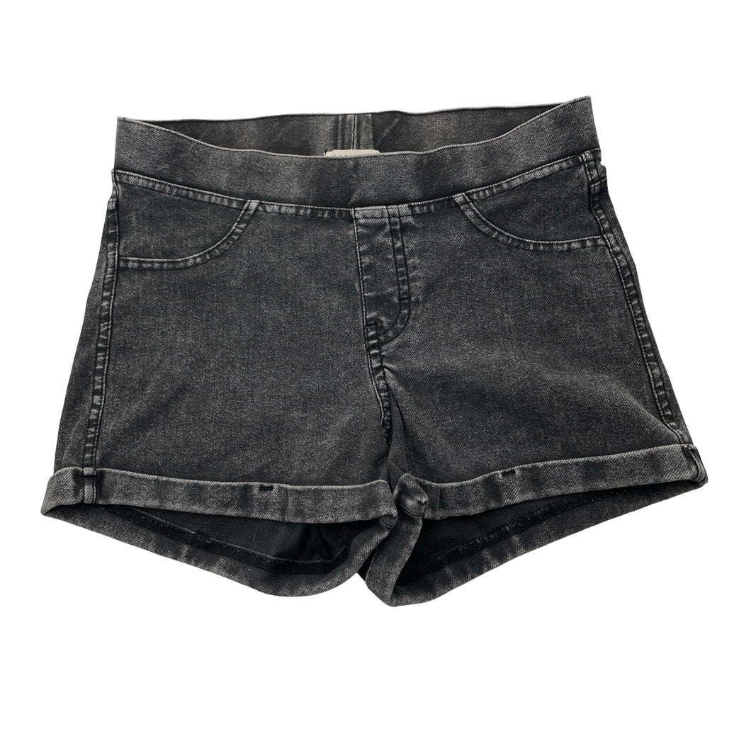 Girls H&M, stretch knit denim shorts, elasticated, GUC, size 14,  