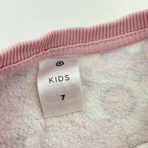 Girls Target, fleece-lined sweater / jumper, unicorns, EUC, size 7,  