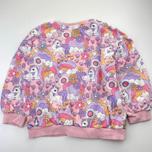 Girls Target, fleece-lined sweater / jumper, unicorns, EUC, size 7,  