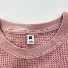 Load image into Gallery viewer, Girls Uniqlo, pink waffle short sleeve top, EUC, size 5-6,  