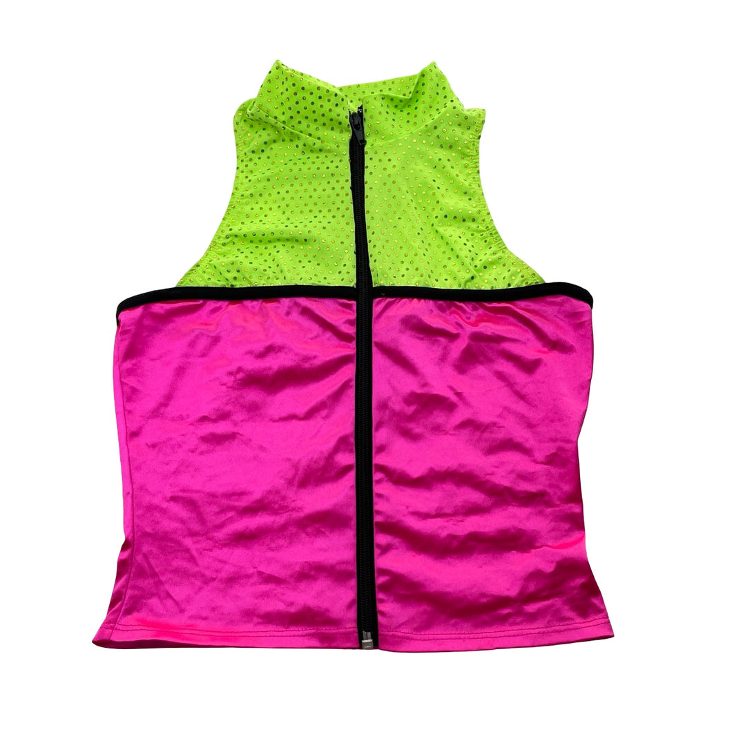 Girls WEISSMANN, fluoro dance costume top, FUC, size 10-12,  