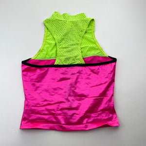Girls WEISSMANN, fluoro dance costume top, FUC, size 10-12,  