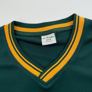 Unisex Oz Designs, Australia cricket / sports top, EUC, size 14,  