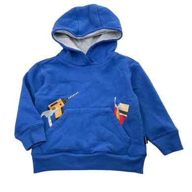 Boys Milkshake, fleece-lined hoodie sweater, tools, GUC, size 3,  