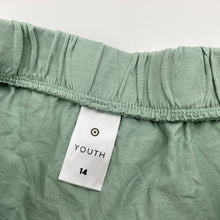 Load image into Gallery viewer, Girls Target, green cotton skirt, elasticated, L: 39cm, EUC, size 14,  