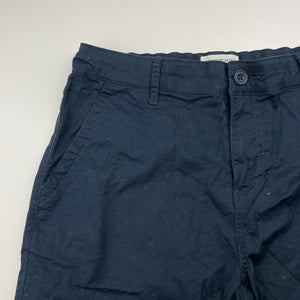 Boys Country Road, navy stretch cotton chino shorts, adjustable, EUC, size 14,  