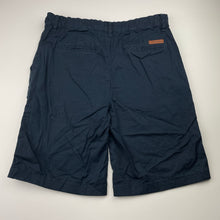 Load image into Gallery viewer, Boys Country Road, navy stretch cotton chino shorts, adjustable, EUC, size 14,  