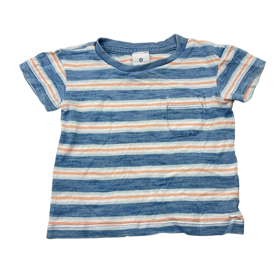 Boys Target, striped cotton tee / top, GUC, size 000,  