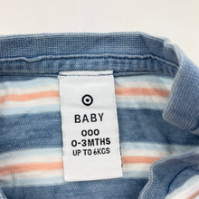 Load image into Gallery viewer, Boys Target, striped cotton tee / top, GUC, size 000,  