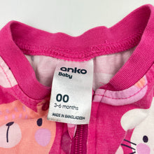 Load image into Gallery viewer, Girls Anko, stretchy zip coverall / romper, FUC, size 00,  