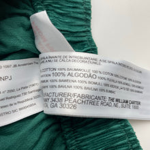 Load image into Gallery viewer, Boys Carter&#39;s, green corduroy cotton pants, elasticated, GUC, size 000,  