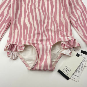 Girls RIPCURL, long sleeve swim one-piece, NEW, size 2-3,  