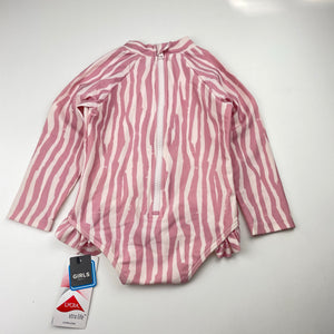 Girls RIPCURL, long sleeve swim one-piece, NEW, size 2-3,  