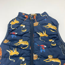 Load image into Gallery viewer, Boys Name It, puffer vest / sleeveless jacket, jungle animals, EUC, size 2,  