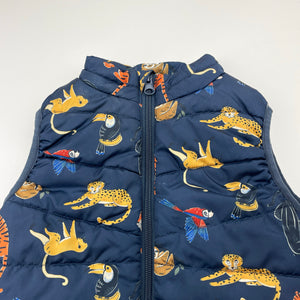 Boys Name It, puffer vest / sleeveless jacket, jungle animals, EUC, size 2,  