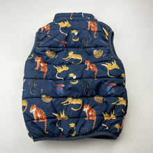 Load image into Gallery viewer, Boys Name It, puffer vest / sleeveless jacket, jungle animals, EUC, size 2,  