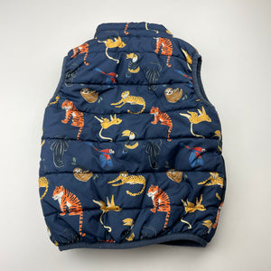 Boys Name It, puffer vest / sleeveless jacket, jungle animals, EUC, size 2,  