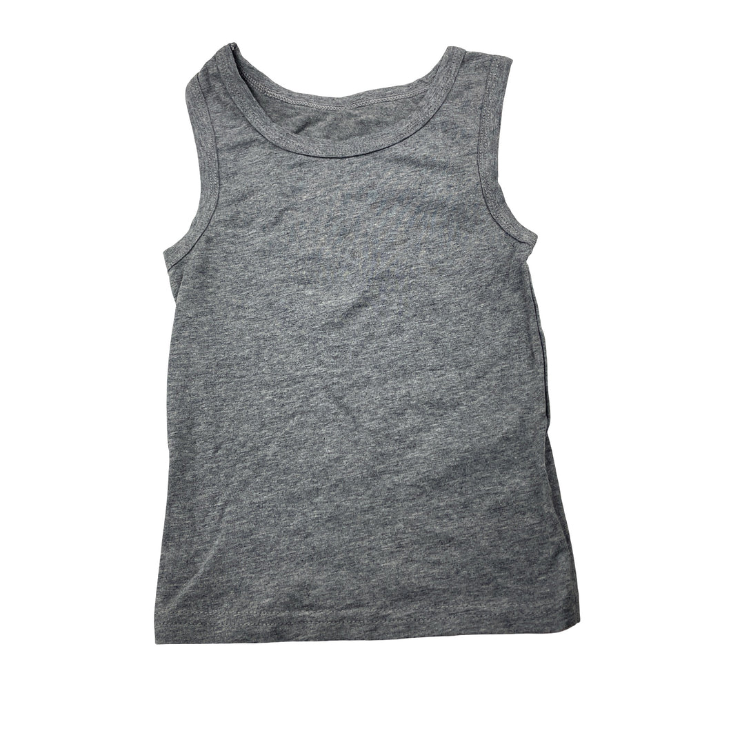 Boys Brilliant Basics, grey stretchy singlet top, EUC, size 2-3,  
