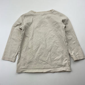 Unisex Target, organic cotton blend long sleeve tee / top, EUC, size 1,  