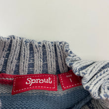 Load image into Gallery viewer, Boys Sprout, knitted cotton sweater / jumper, GUC, size 1,  