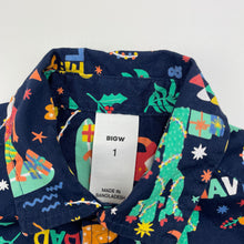 Load image into Gallery viewer, Boys Big W, Christmas cotton short sleeve shirt, EUC, size 1,  