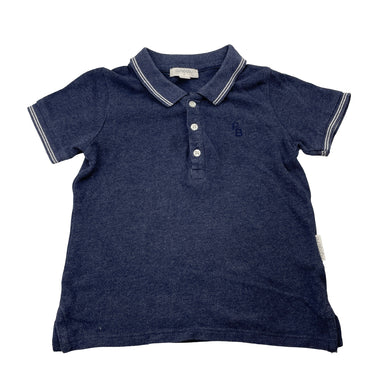 Boys Purebaby, organic cotton polo shirt top, GUC, size 2,  